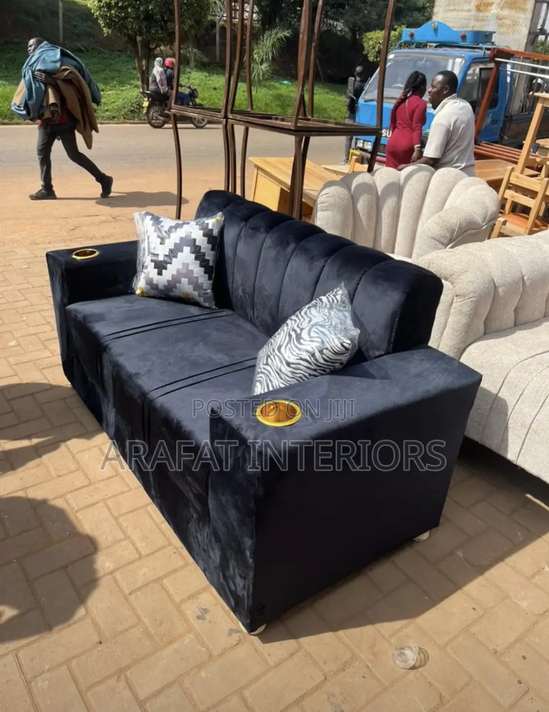 Eclipse Velvet Lounge Sofa
