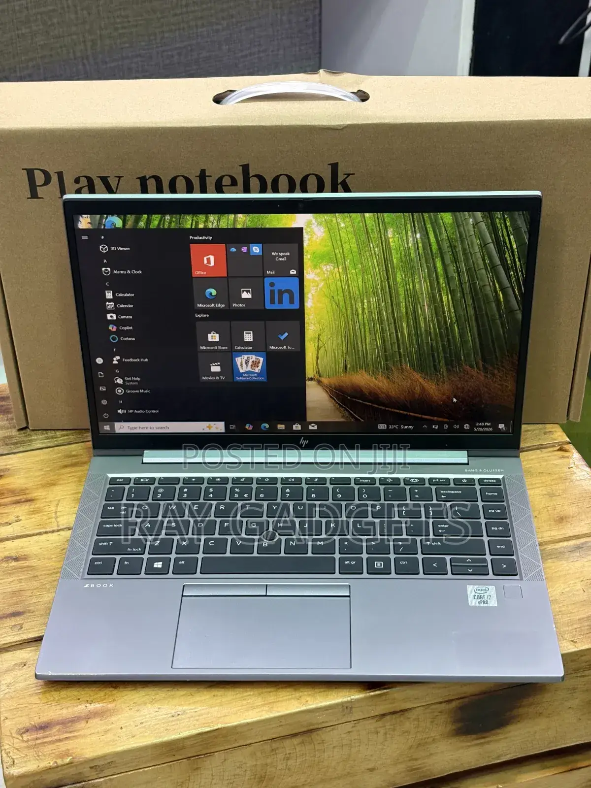New Laptop HP ZBook Fury 15 G8 8GB Intel Core i7 SSD 256GB