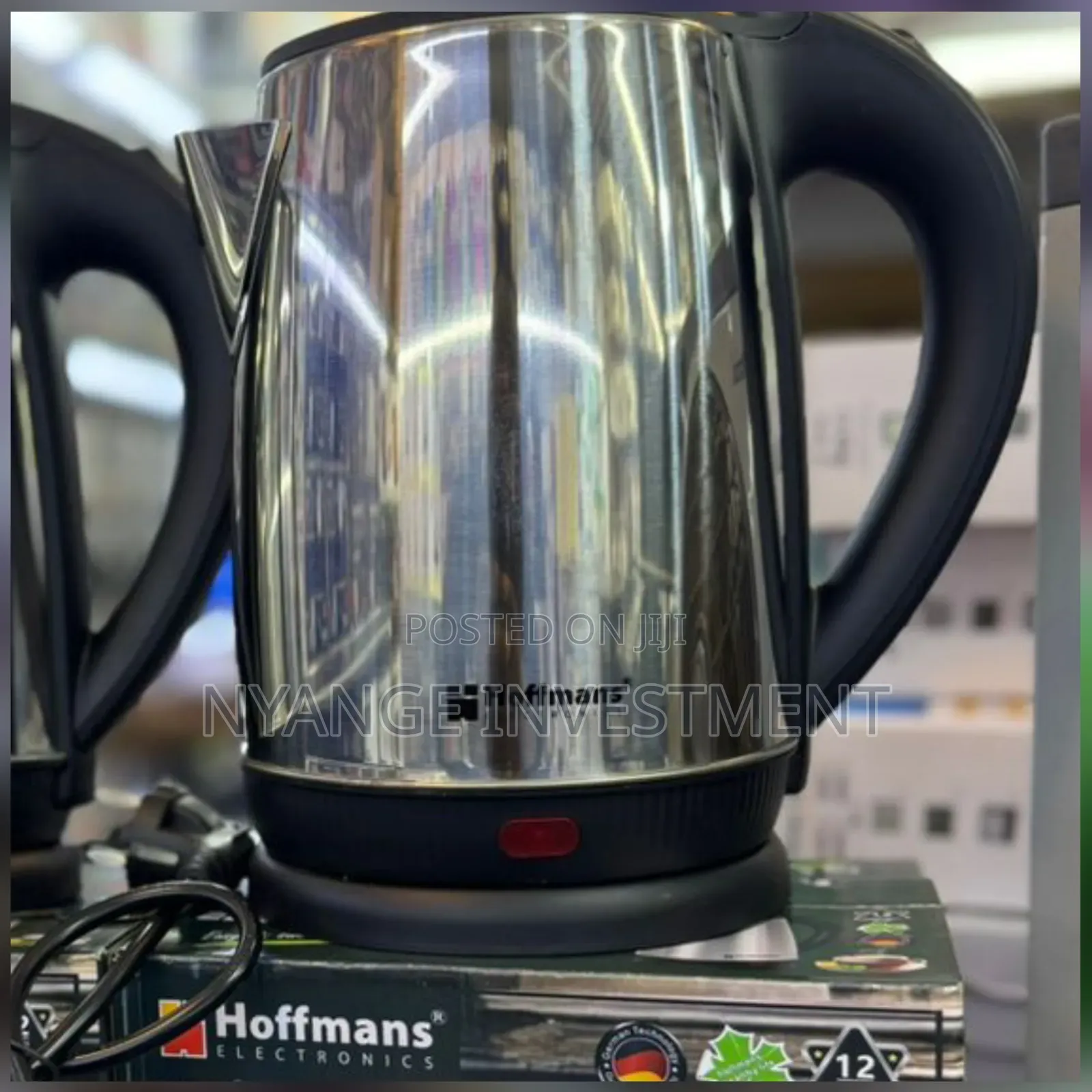 Hoffmans Hm-2572 Electric Kettle With a 2.2-Liter Stainless Steel Body