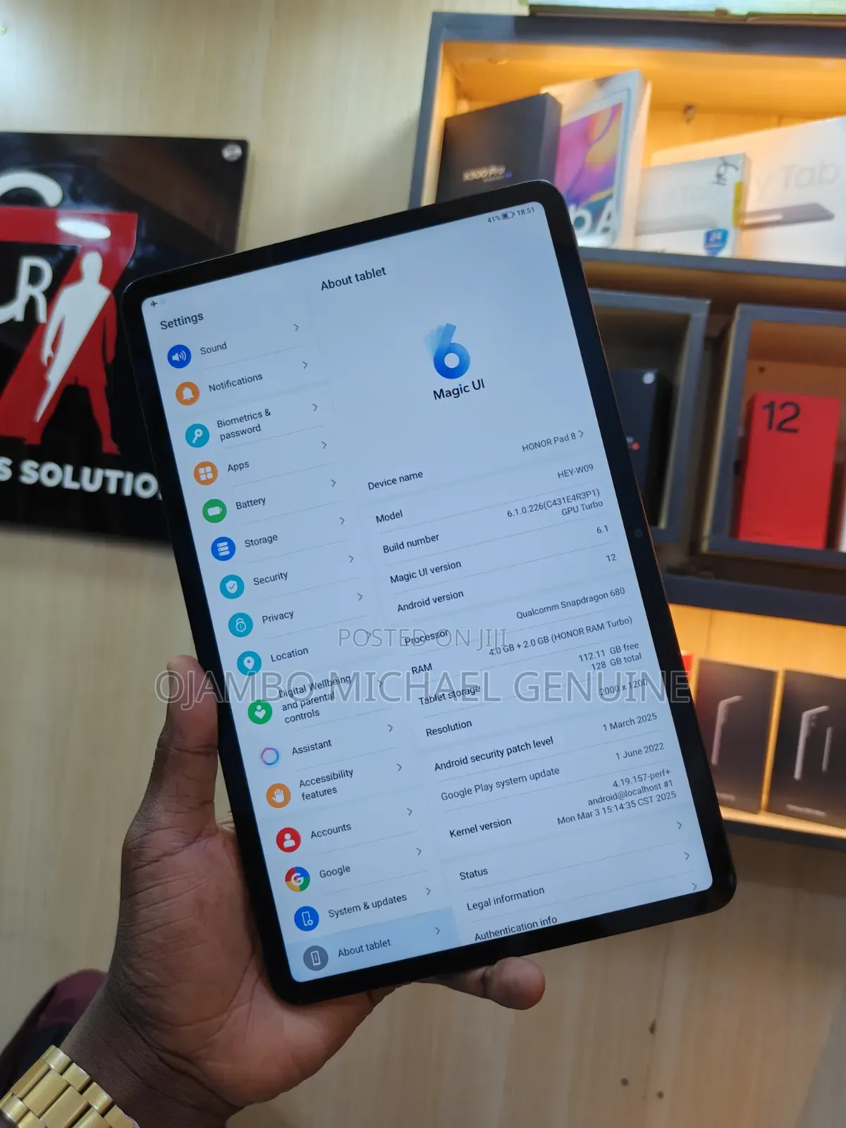 Honor Pad 8 128 GB Gray