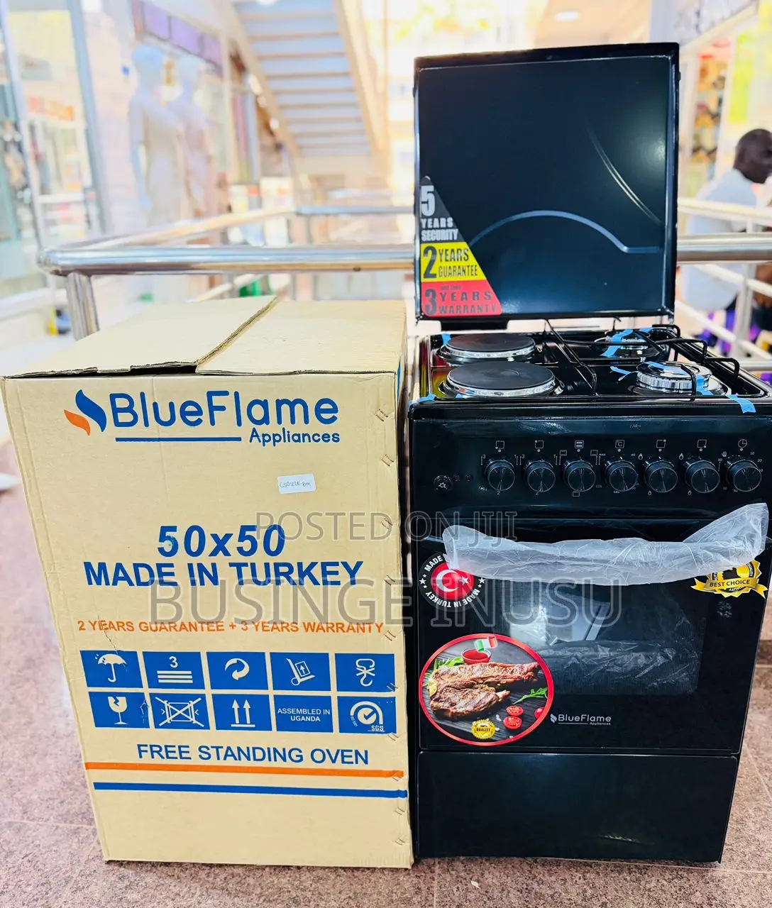 Brand New 50 by 50 2 by 2 Blue Flame Cooker With Electric Oven