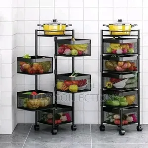 5 Tier Rotating Kitchen Trolley
