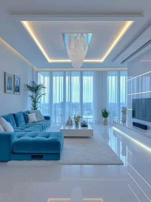 Ceiling Gypsum Modern Sittingroom Kira Home
