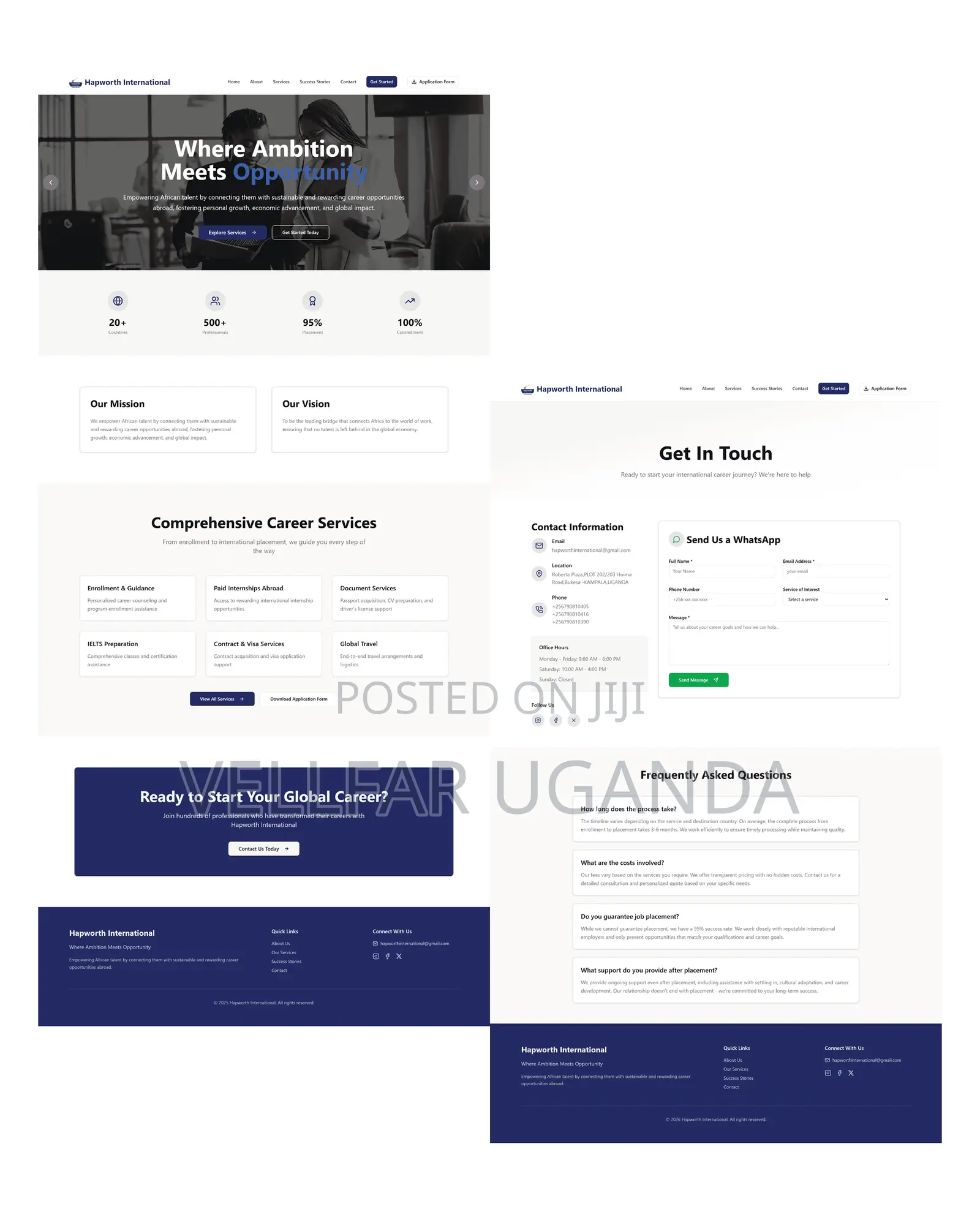 Corporate 5 Page Website Design Services Uganda