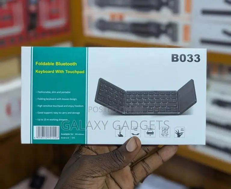 B033 Light Abs Bluetooth 3.0 Folding Keyboard Touchpad