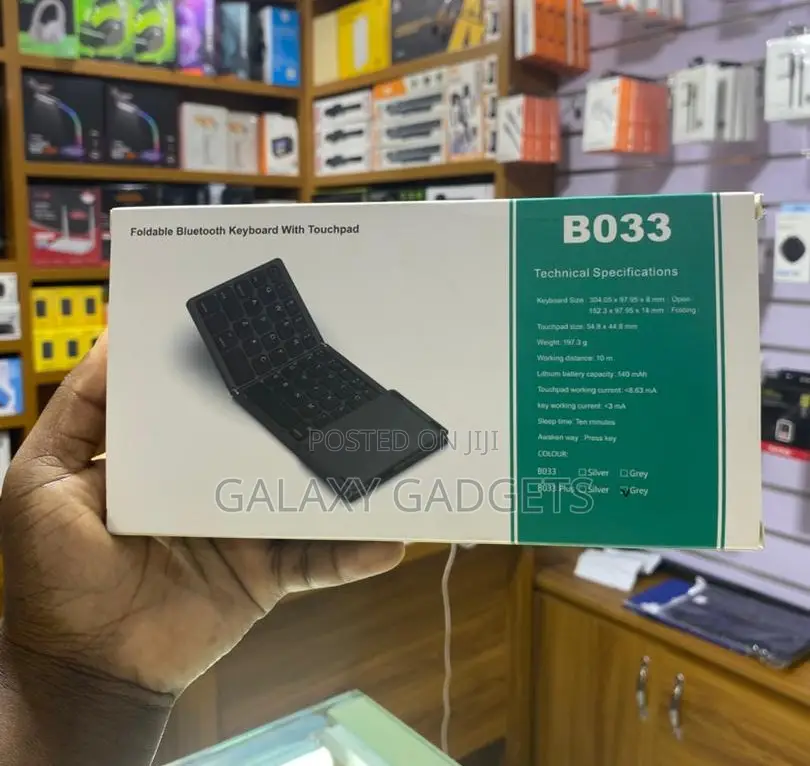 B033 Light Abs Bluetooth 3.0 Folding Keyboard Touchpad