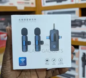 3 in 1 Wireless Lavalier Microphone for iPhone, iPad, Android, Camera