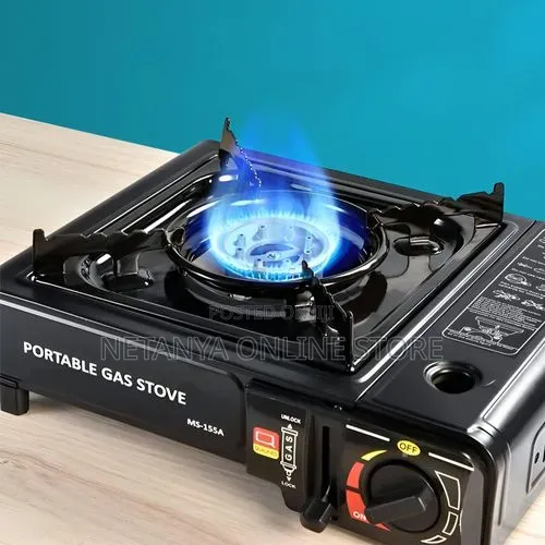 Black Portable Gas Stove