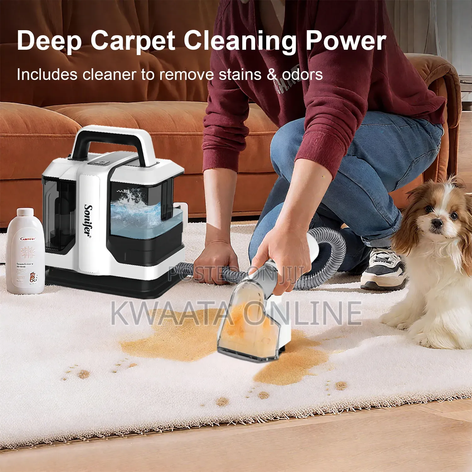 Portable Carpet Vacuum Cleaner,Sonifer Sf-2244 High Power Electric, 1l