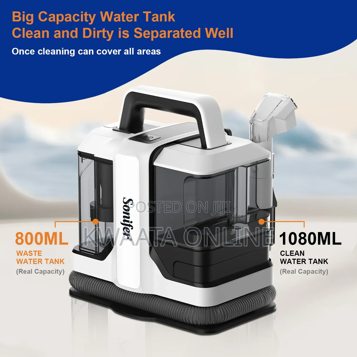 Portable Carpet Vacuum Cleaner,Sonifer Sf-2244 High Power Electric, 1l