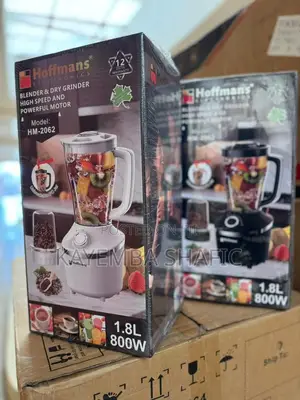 Hoffmans 2-in-1 Blender Dry Grinder (Hm-2062) - 1.8l, 800w