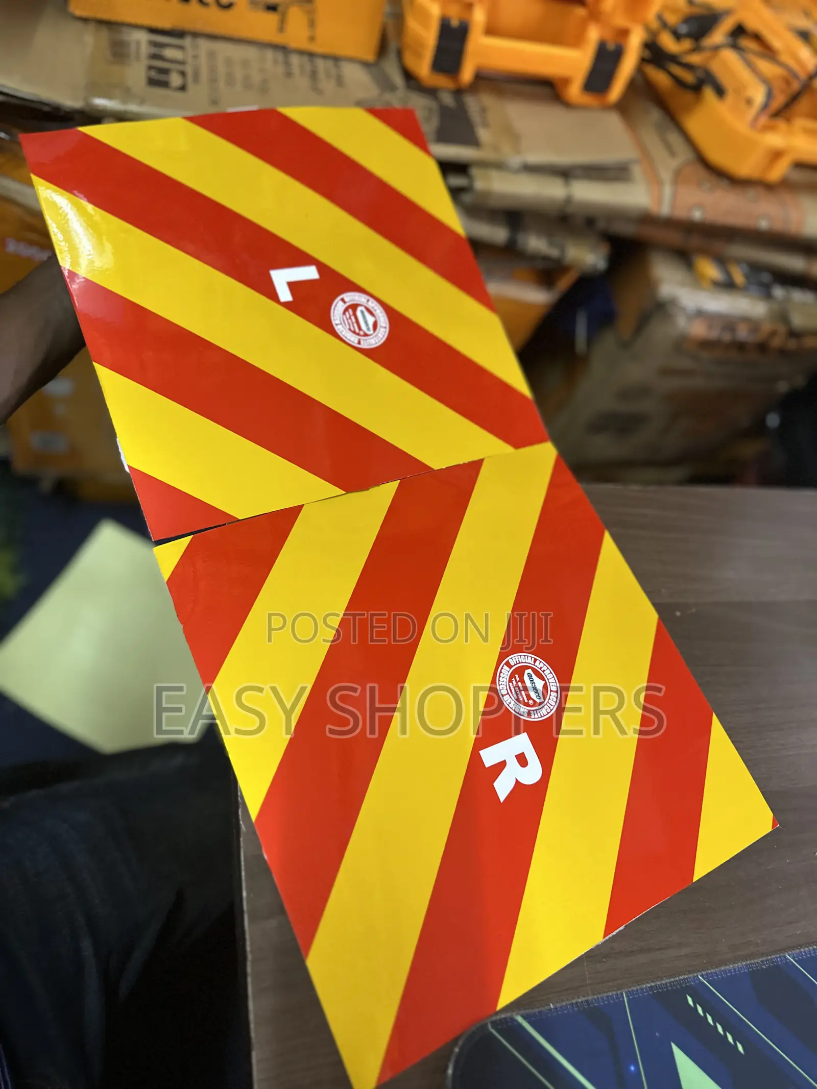 Car Reflector Stickers Rear Marking Plates Chevron Warning Sticker