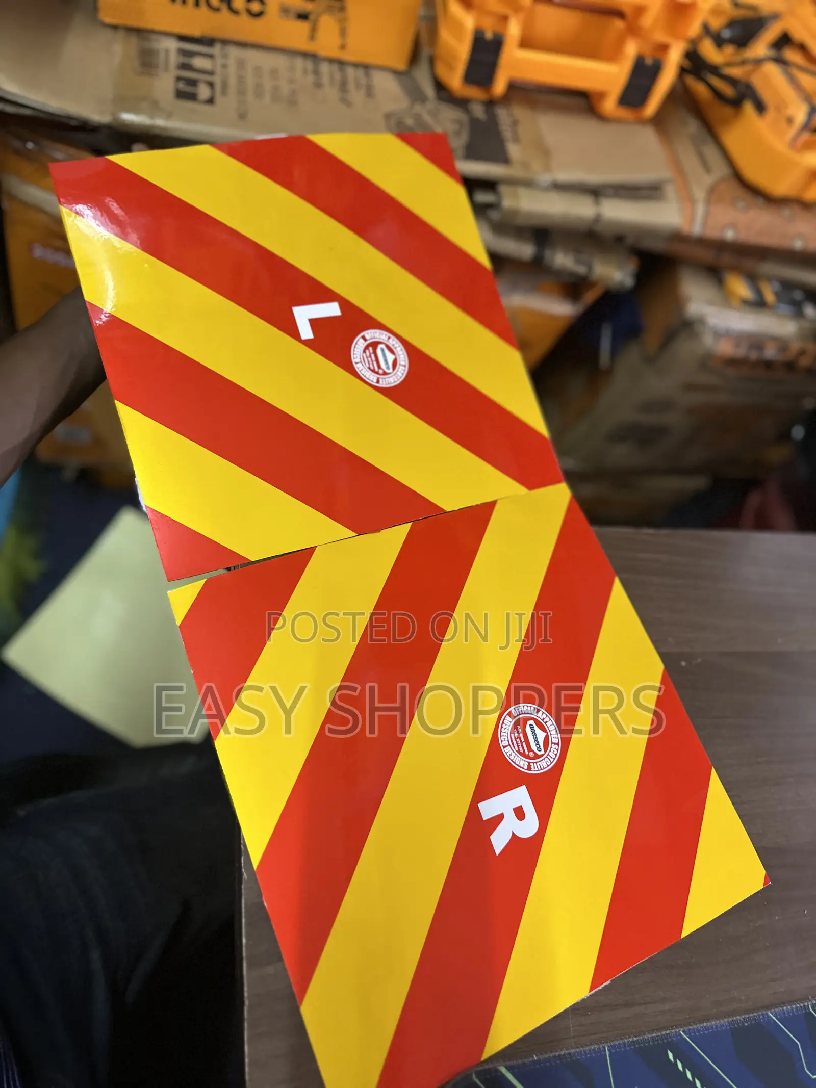 Car Reflector Stickers Rear Marking Plates Chevron Warning Sticker