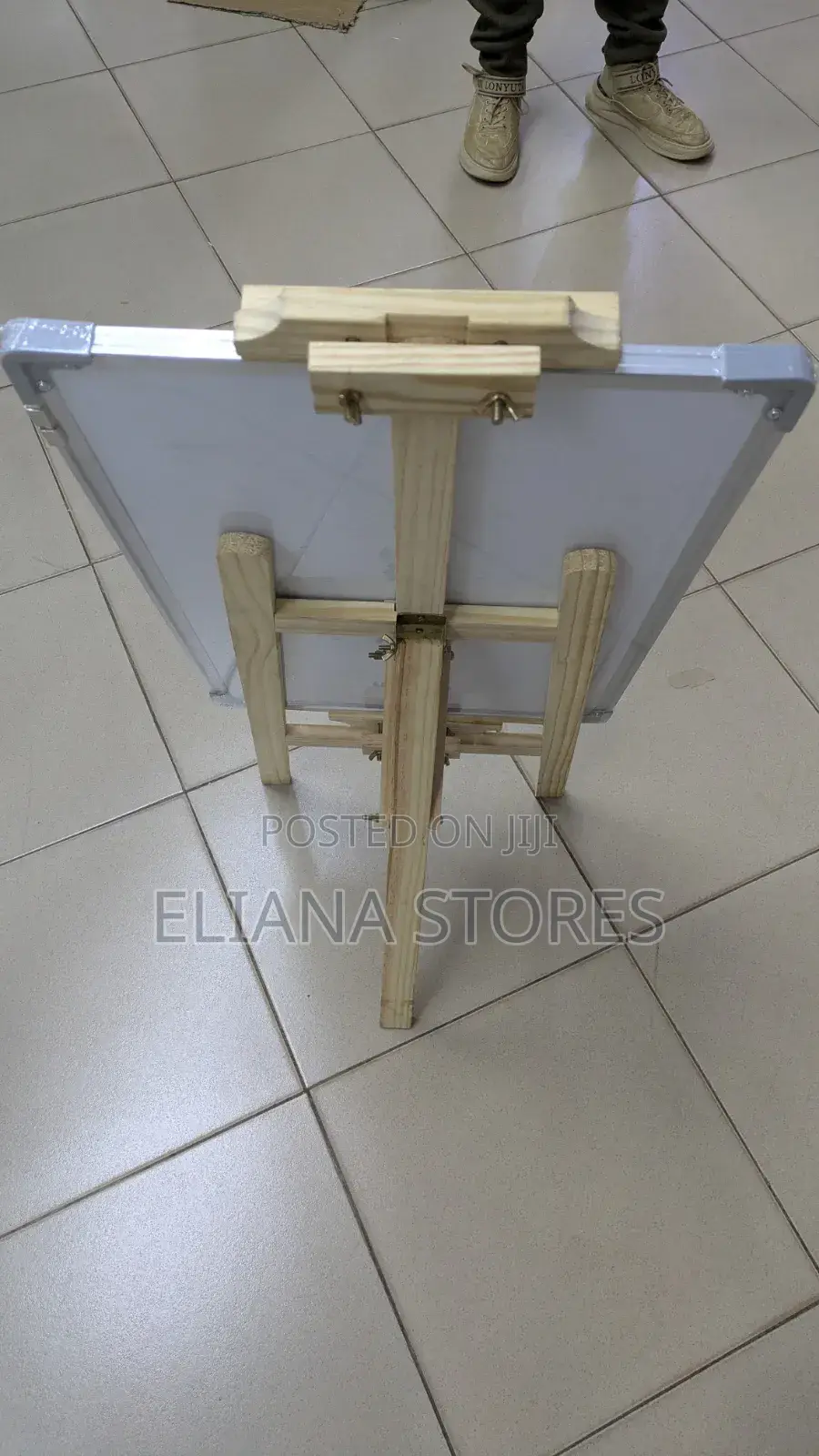 Magnetic Whiteboard With Easel Wooden Stand