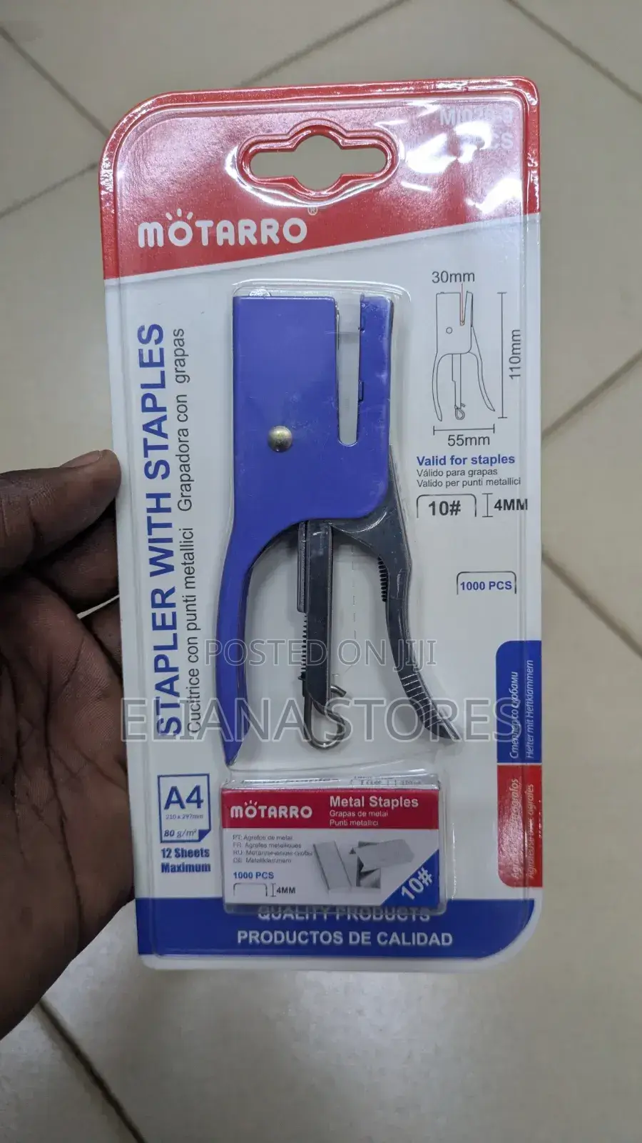 Stainless Steel Stapler With Staples