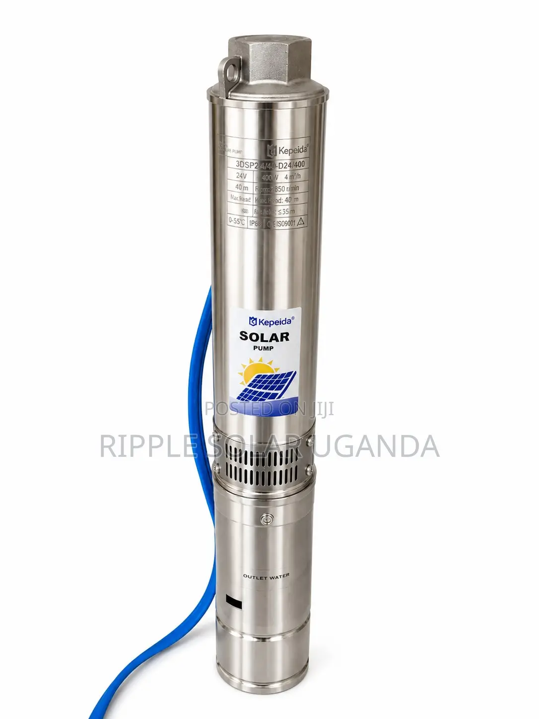 400w Solar Borehole Pump 40m Head Deep Well Kampala