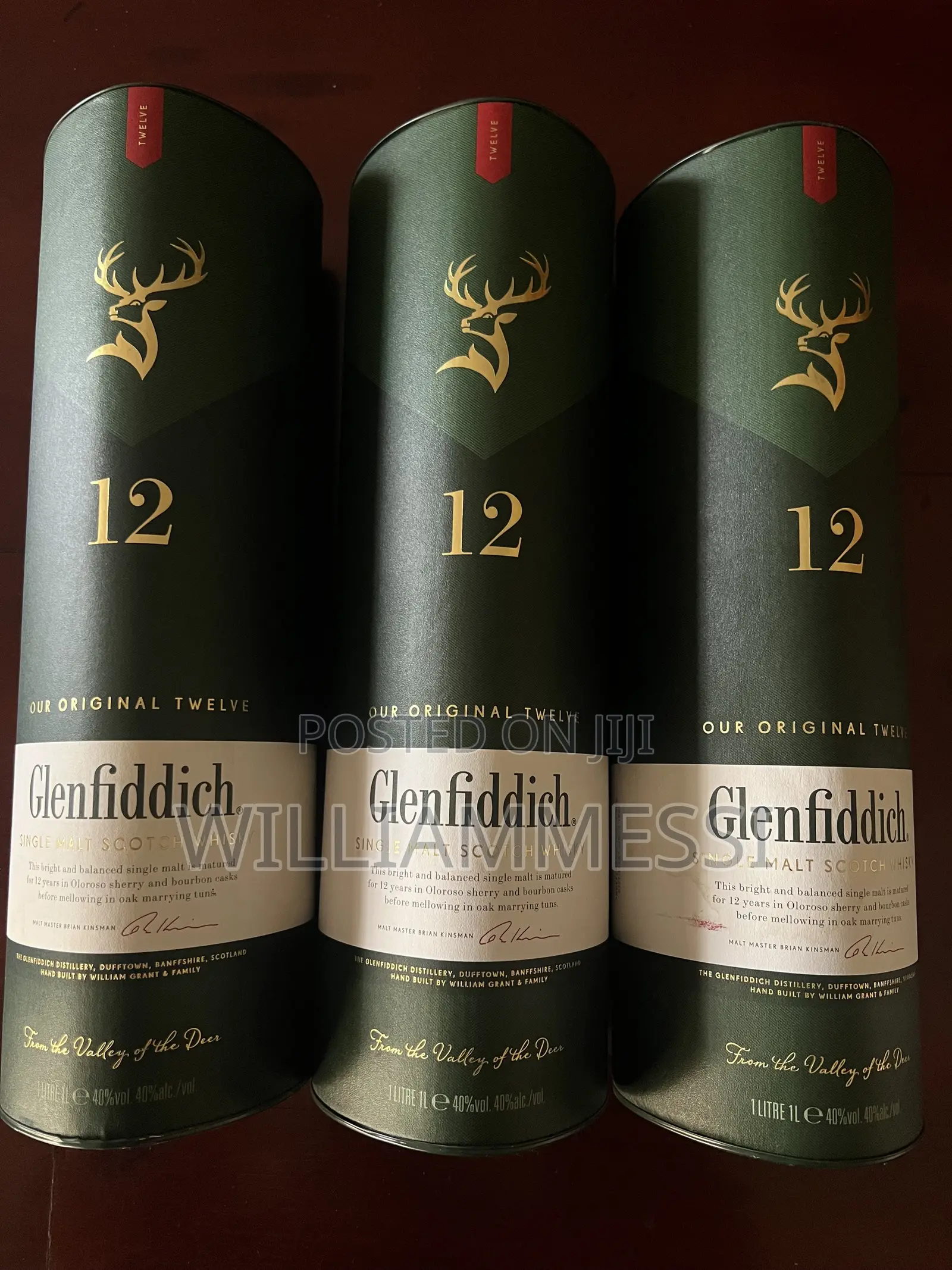 3 Bottles of Glenfiddich 12