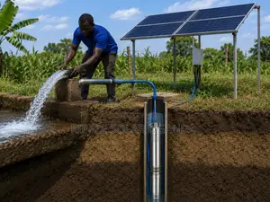 400w Solar Borehole Pump 40m Head Deep Well Kampala