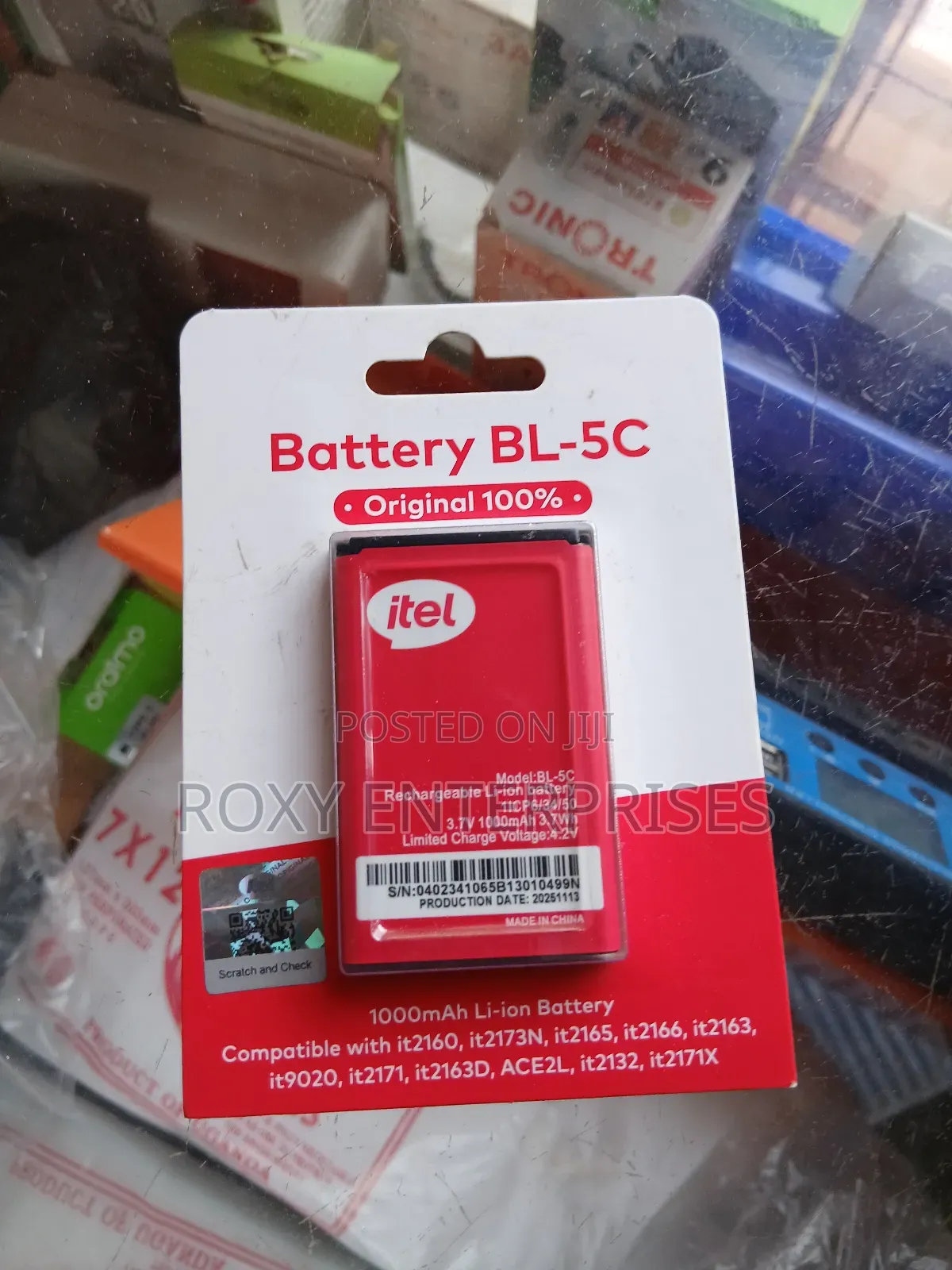 Original Itel Battery Bl-5c