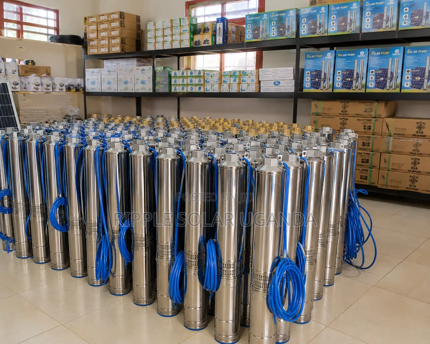 1500w Solar Borehole Pump 135m Head Deep Well Kampala