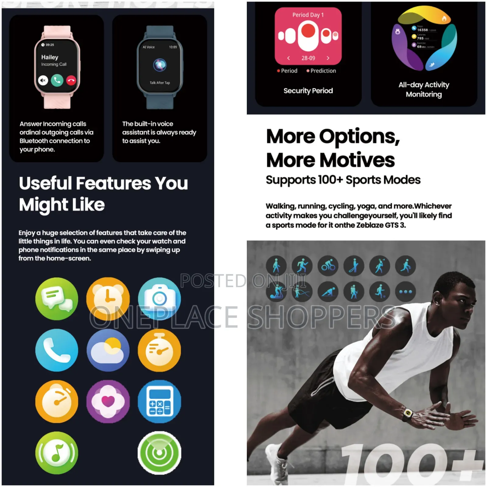 GTS 3 Voice Calling Smart Watch Ultra-Big 2.03'' Hd Screen