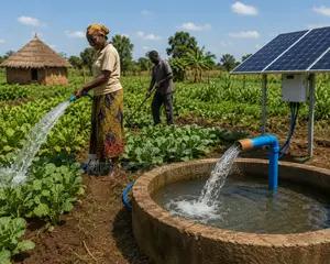 600w Solar Borehole Pump 85m Head Deep Well Kampala