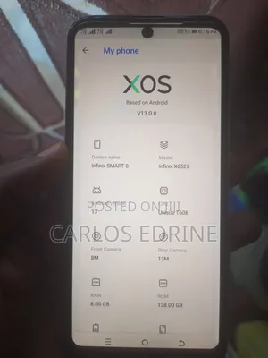 Infinix Smart 8 128 GB Silver