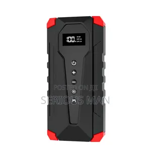 Portable Car Jump Starter Kit - Black