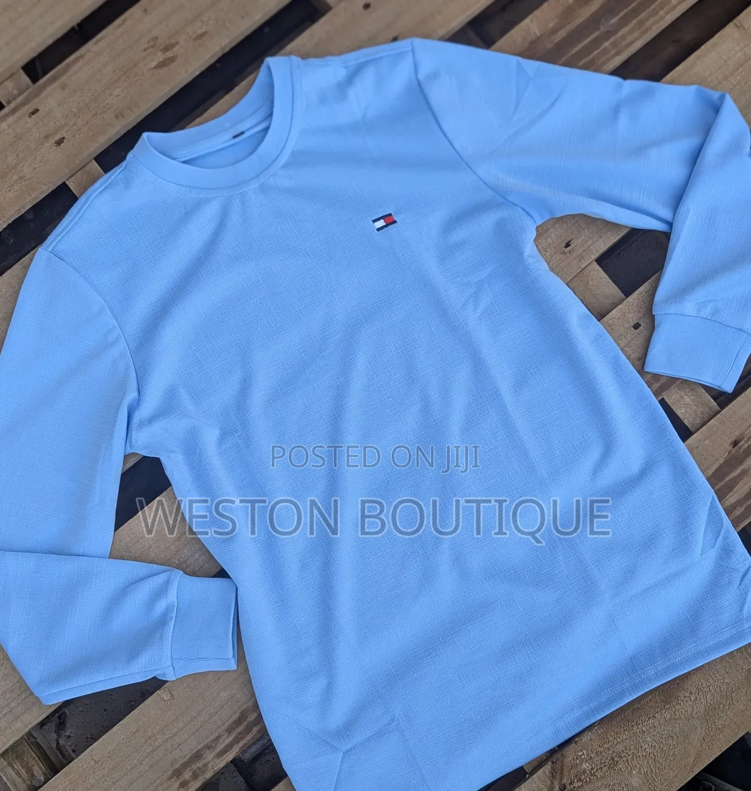Long Sleeve Sky Blue Original T Shirts