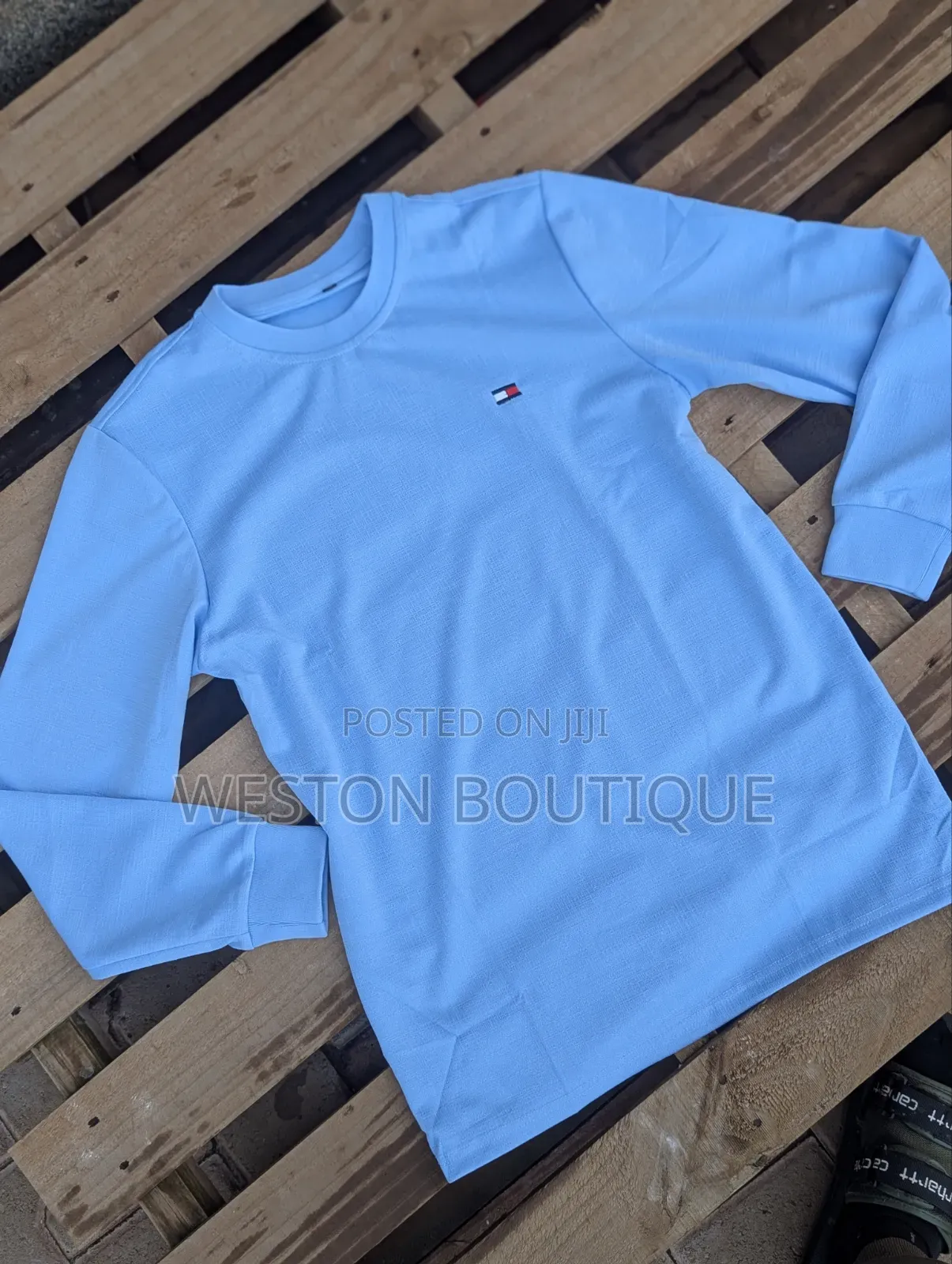 Long Sleeve Sky Blue Original T Shirts