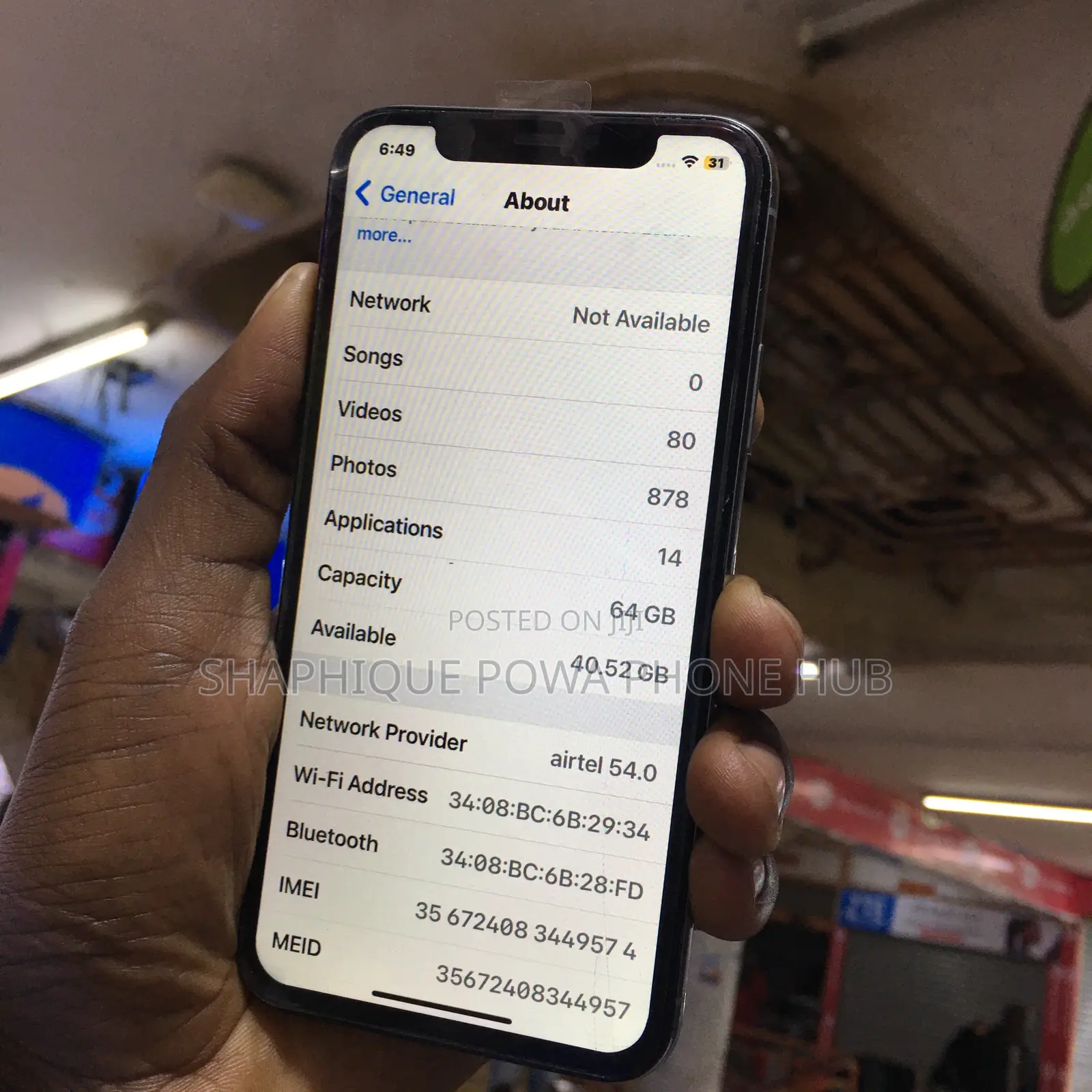 Apple iPhone X 64 GB White