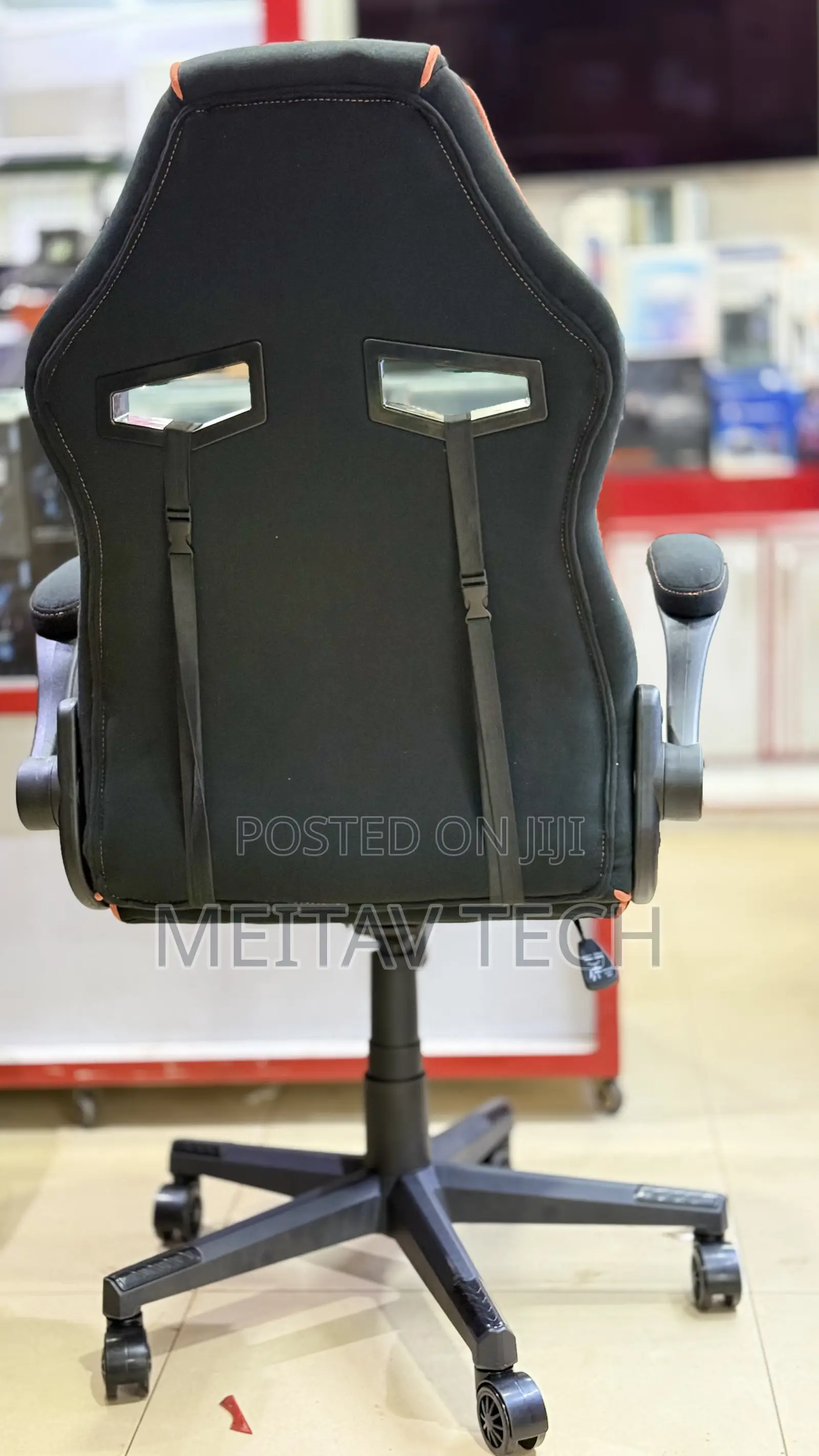 Porodo Gaming Chair With Fabric Covered Cushion