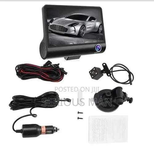 4-Inch Car Dashboard Camera - Black