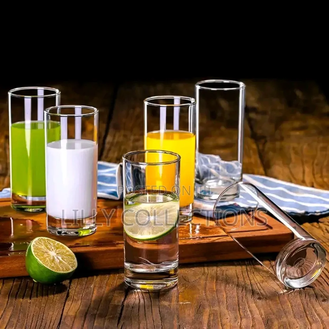 6 Pieces of Long Juice Glasses With Ajug