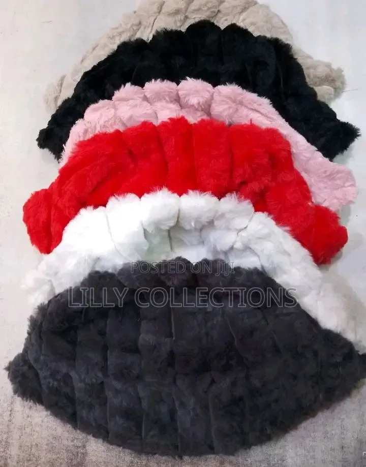 Cow Prin Faux Fur Bucket Hats