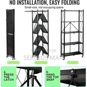 Folding Multi Function Kitchen Storage Organizer Rack