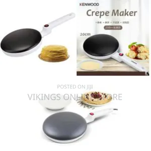 3 Steps Non-Stick Chapati Pancake Crepe Maker 20cm -Black White