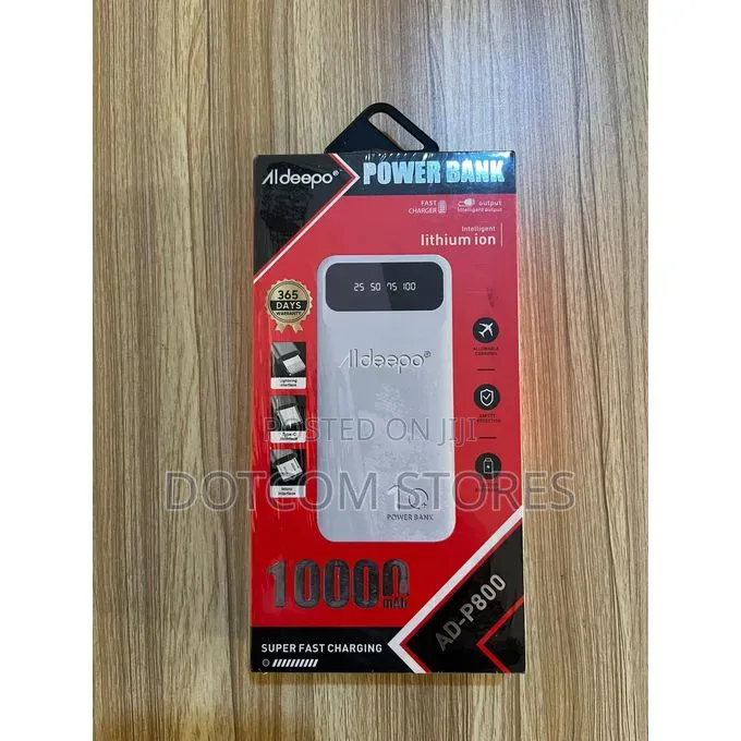 Aldeepo Ad-P800 10,000mah Super Fast Charging Power Bank