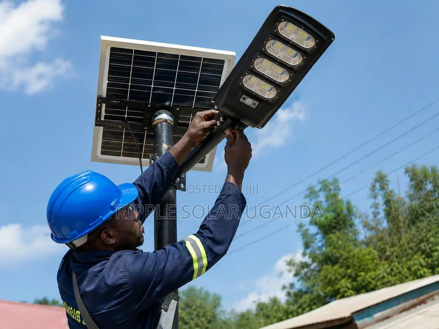 200w Solar Street Light With Lithium Battery Outdoor Security Light