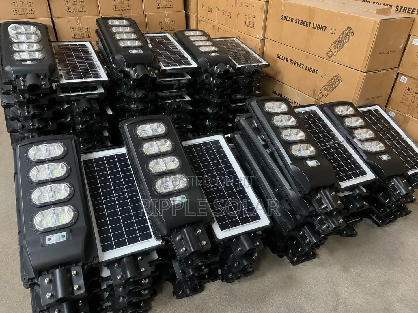 200w Solar Street Light With Lithium Battery Outdoor Security Light