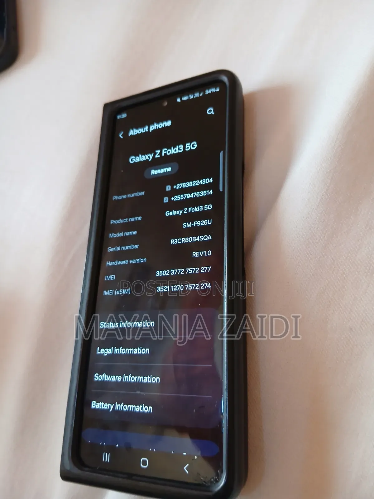 Samsung Galaxy Z Fold 3 512 GB Black