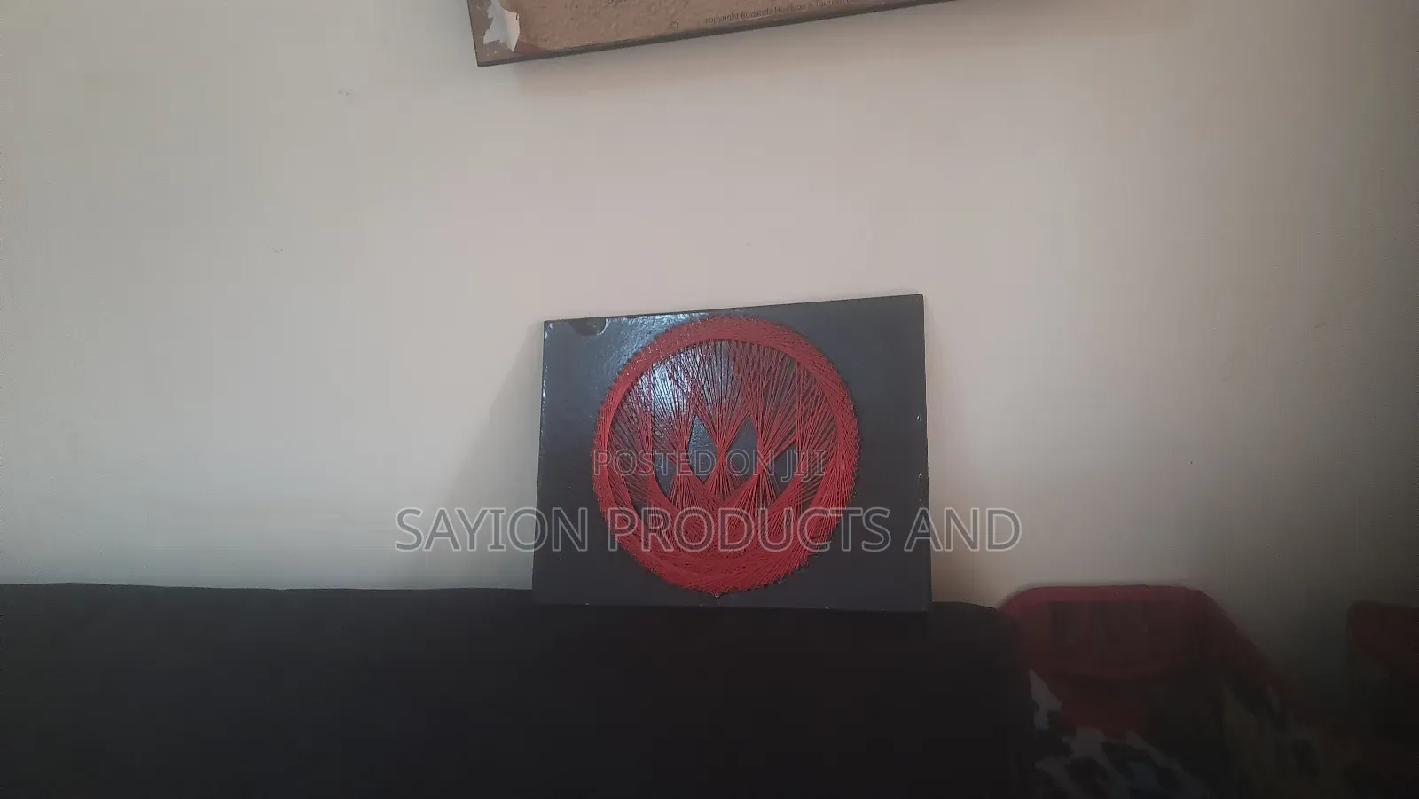 String Art Red and Black Color