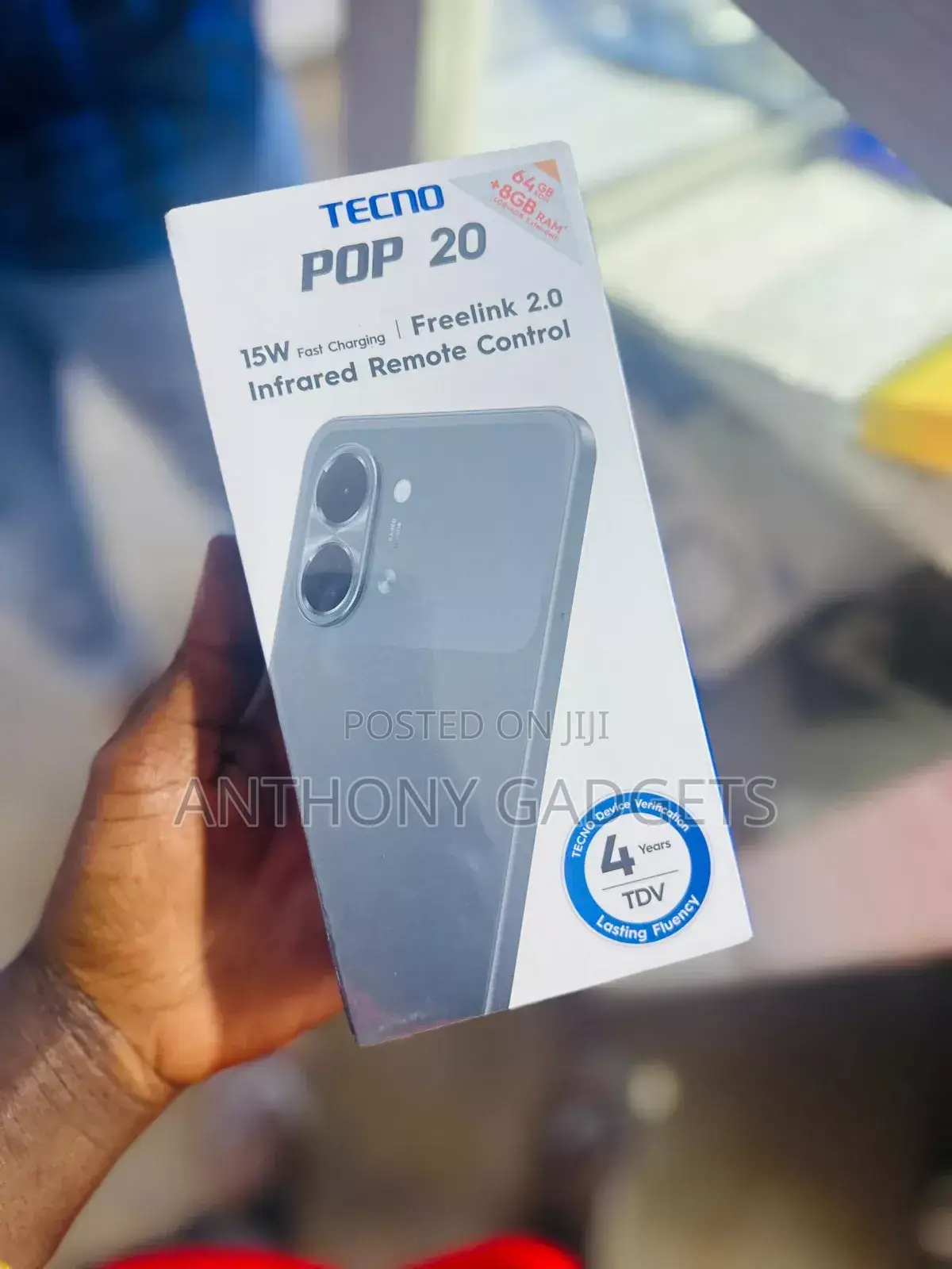 New Tecno Pop 20 64 GB Black