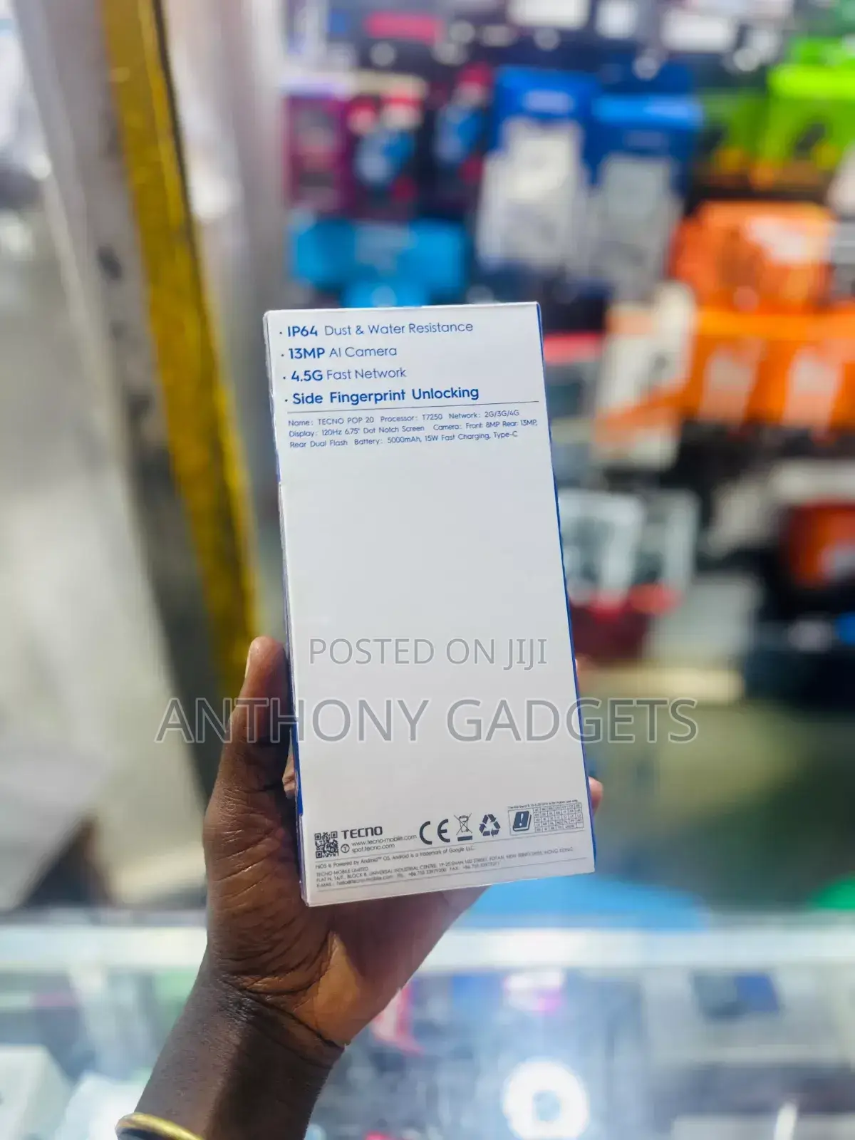 New Tecno Pop 20 64 GB Black
