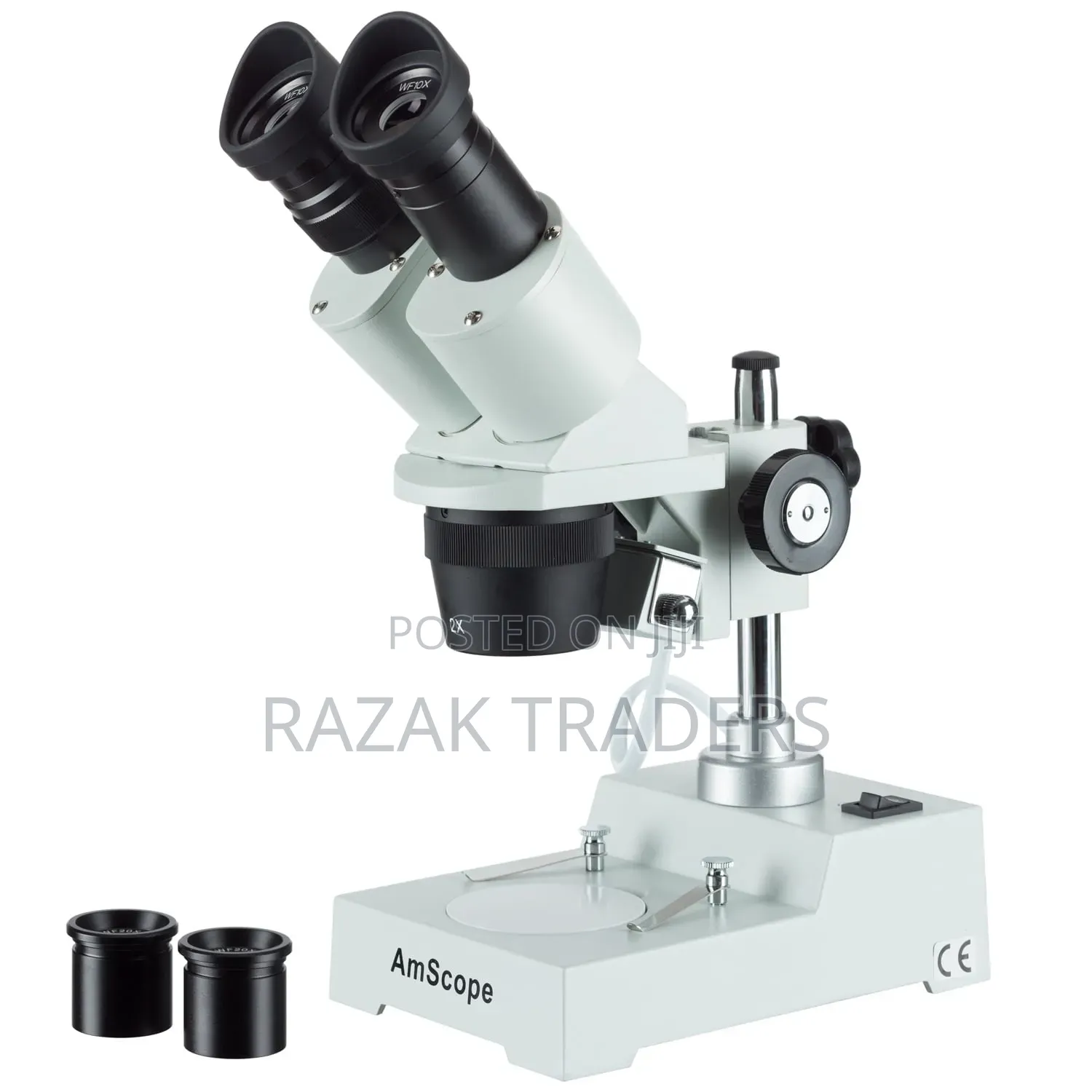 Amscope Forward Binocular Stereo Microscope 20x-60x Magnification