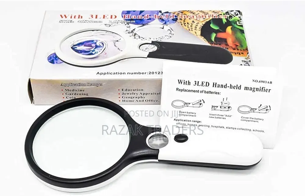 Magnifier Magnifying Glass Handheld Magnifying Glass Doublelight Glass