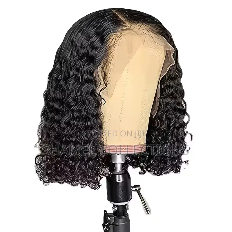 Short Black African Synthetic Lace Wig