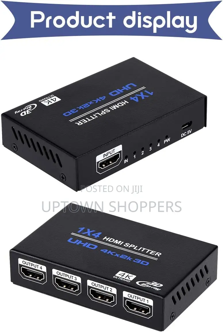 1x4 Hdmi Splitter 1 in 4 Out Hdmi Splitter Audio Video Distributor Box