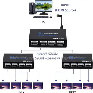 1x4 Hdmi Splitter 1 in 4 Out Hdmi Splitter Audio Video Distributor Box