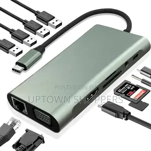 Usb C 11in1 Docking Station With Hdmi Vga Usb 3.0 Rj45 Ethernet